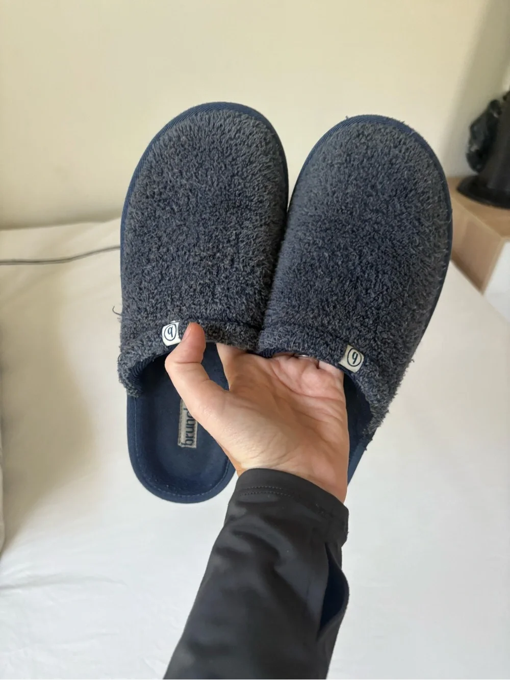 Brunch US essential Terry Slip-On Sandal Slippers - navy W10 men’s 8.5